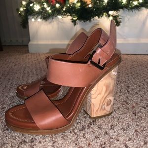 VINCE. Wood heel shoes